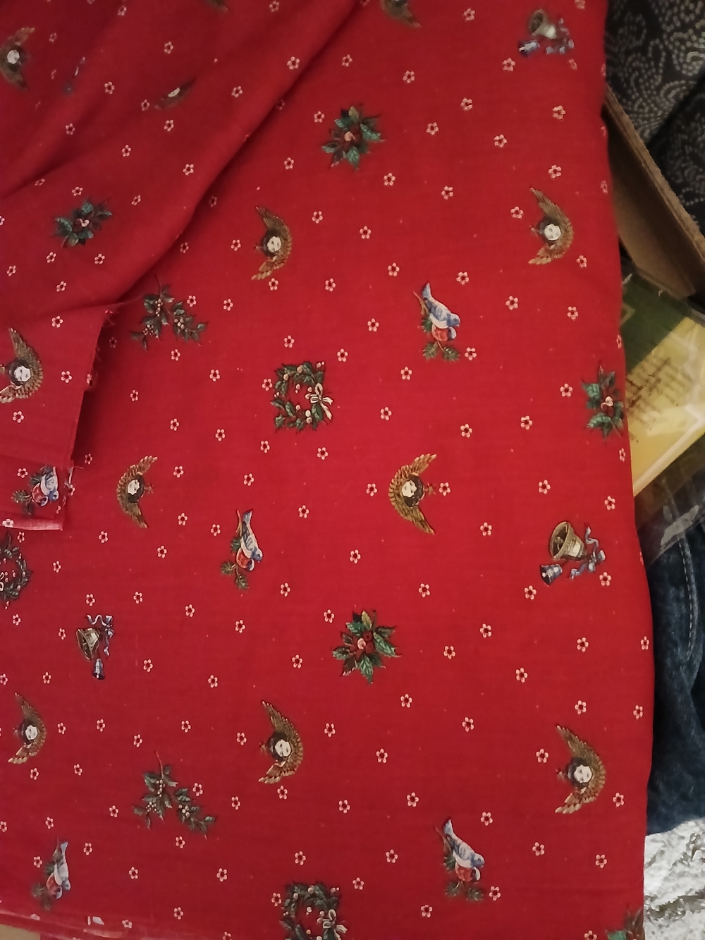 Joan Kessler Concord Fabric 1 yard cuts Christmas. Holiday, Crafting, Quilting